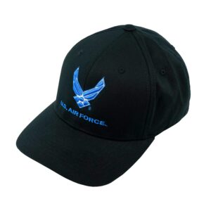 us air force hat - embroidered 3d logo air force hat – flexfit usaf hat – us air force gifts large/xl | disabled usmc vet owned small business