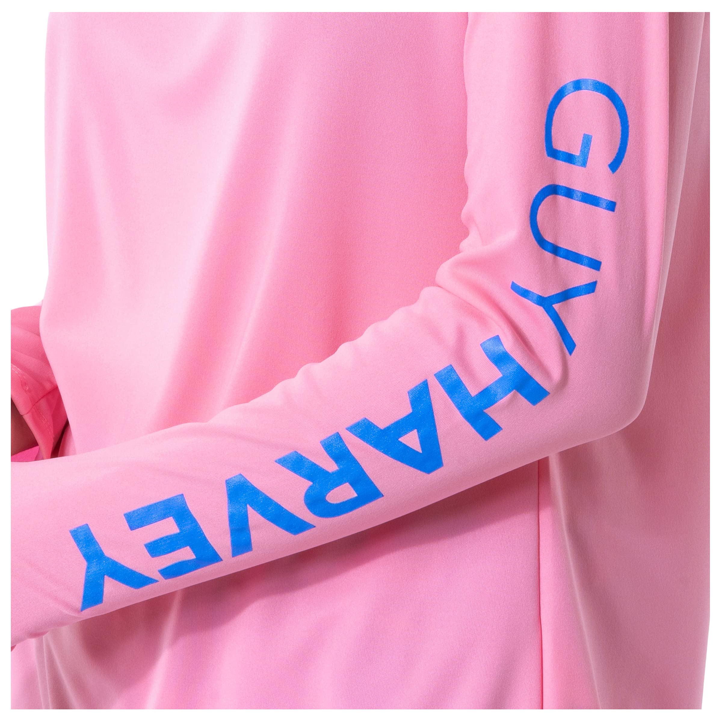 Guy Harvey Women's Long Sleeve Performance Sun Protection Shirt UPF 50+, Sachet Pink, X-Large