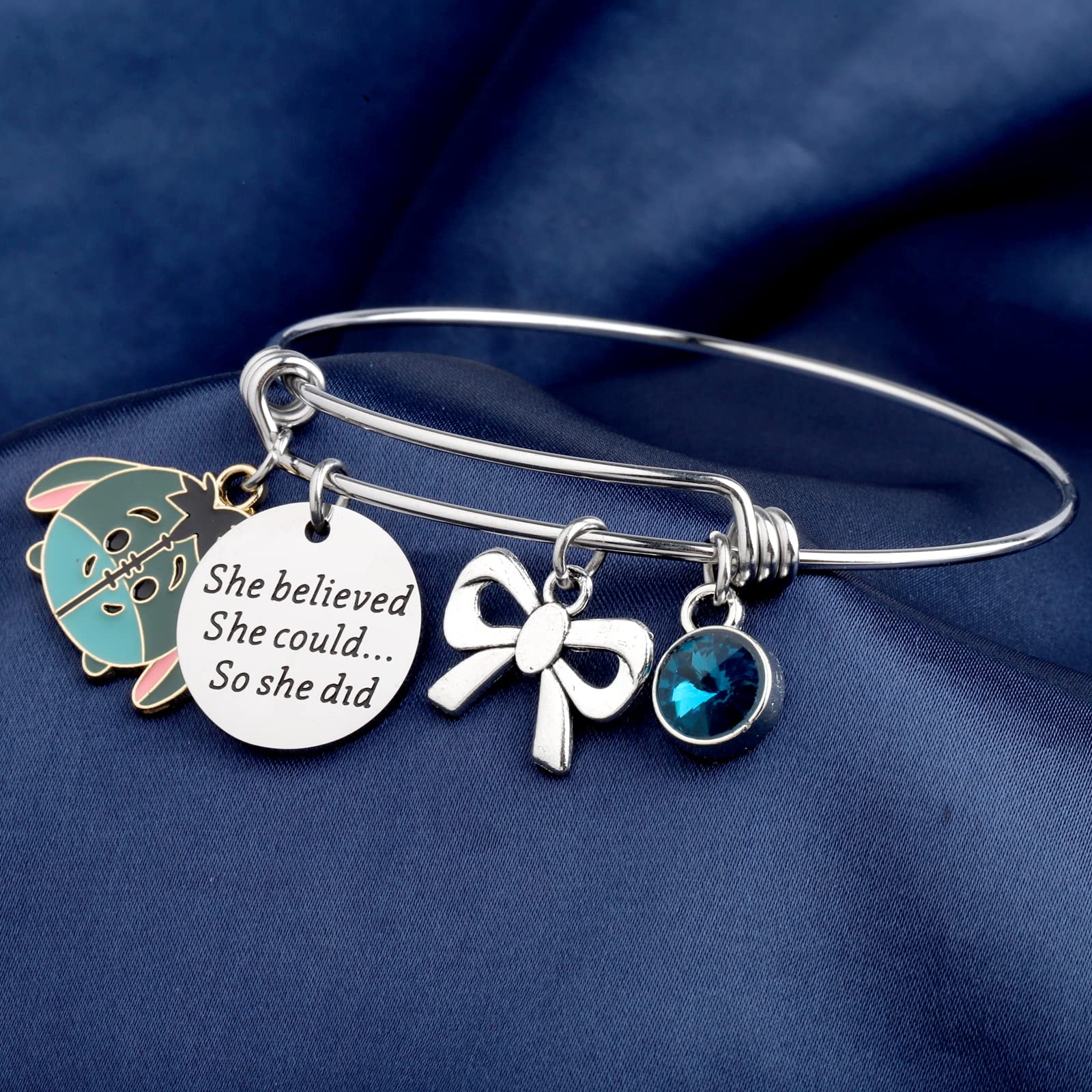 FAADBUK Eeyore Bracelet Eeyore Lover Gift She Believed She Could So She Did Inspiration Gift for Her (Donkey Bracelet)