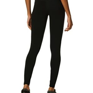 Jockey Womens Cotton Stretch Basic Ankle with Side Leggings, Deep Black