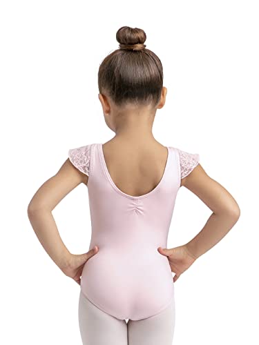 Capezio Flutter Sleeve Princess Leotard, Pink, Large