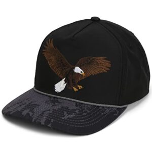 Paramount Outdoors American Eagle Hat Patriotic Trucker Rope Cap American Fit and Stretch Comfort Snapback Quick Dry Fabric