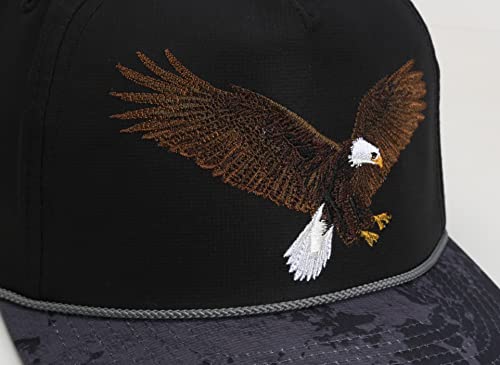 Paramount Outdoors American Eagle Hat Patriotic Trucker Rope Cap American Fit and Stretch Comfort Snapback Quick Dry Fabric