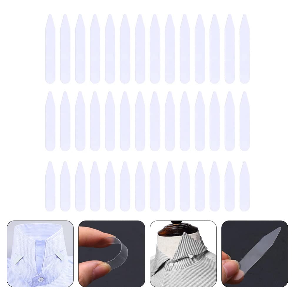 Cabilock 300pcs Plastic Collar suit collar stays clear collar stays collar plastic support Stays For Men