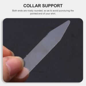 Cabilock 300pcs Plastic Collar suit collar stays clear collar stays collar plastic support Stays For Men