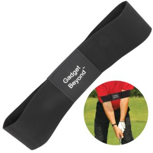 Gadget Beyond Golf Swing Training Aid, Swing Correcting Arm Band Golf arm Training aid Black, Golf Swing aids Training,Golf Swing Trainer