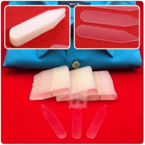 Cabilock 300pcs Plastic Collar suit collar stays clear collar stays collar plastic support Stays For Men