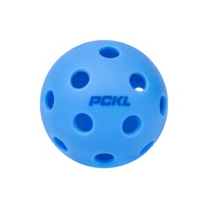 PCKL Optic Speed Pickleball Balls | Choose Indoor or Outdoor Pickleballs | USAPA Tournament Aproved | 4 Pack Crack-Resistant (Indoor Ice Blue)