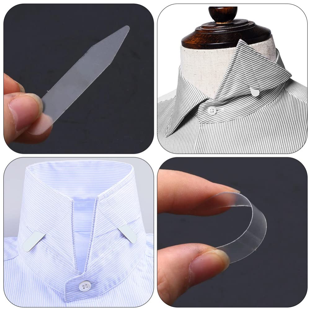 Cabilock 300pcs Plastic Collar suit collar stays clear collar stays collar plastic support Stays For Men