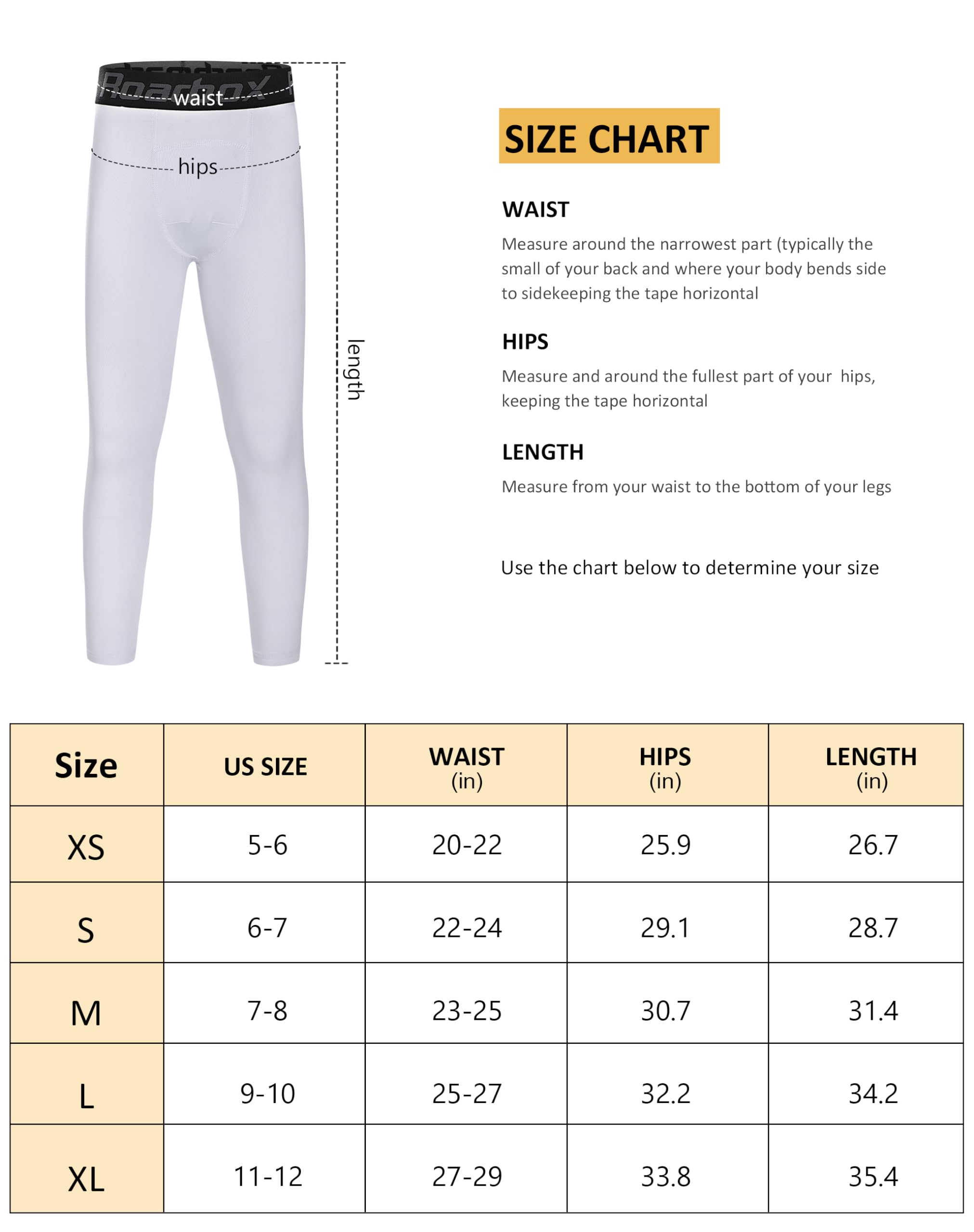 Roadbox 2 Pack Boys Thermal Pants - Youth Fleece Lined Base Layer Tights Kids Athletic Sports Leggings for Basketball Football