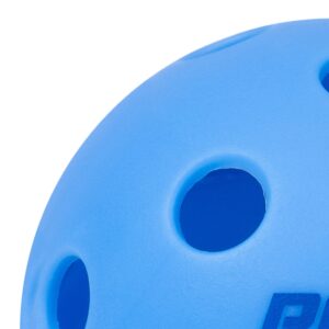 PCKL Optic Speed Pickleball Balls | Choose Indoor or Outdoor Pickleballs | USAPA Tournament Aproved | 4 Pack Crack-Resistant (Indoor Ice Blue)