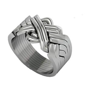 oflium puzzle ring 8 band handmade classical tradational turkish puzzle ring 925 sterling silver eight pieces wrapped interlocking knott inspired stacking ladies men stacking elegance unique ring for