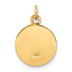 Auriga Fine Jewelry 14k Yellow Gold Holy Trinity Medal Pendant (L- 16 mm, W- 11.5 mm) Gift for Women