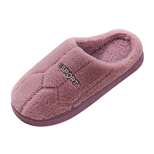 Womens Winter Warm Slipper,Slip On Faux Fur Fluffy House Shoes Non Slip Comfort Indoor Outdoor Womens Slippers