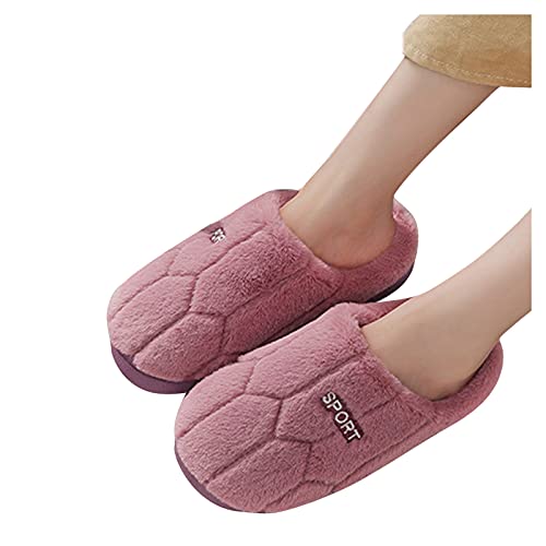 Womens Winter Warm Slipper,Slip On Faux Fur Fluffy House Shoes Non Slip Comfort Indoor Outdoor Womens Slippers