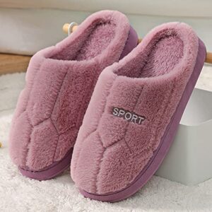 Womens Winter Warm Slipper,Slip On Faux Fur Fluffy House Shoes Non Slip Comfort Indoor Outdoor Womens Slippers