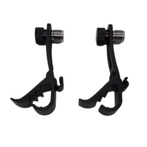 Drum Clips Microphone Clips 2Pcs Shockproof Drum Rim Clamps for Microphone Clamps Holder with Groove Gear Universal Mic Clip Adjustable Movable Mount Kit