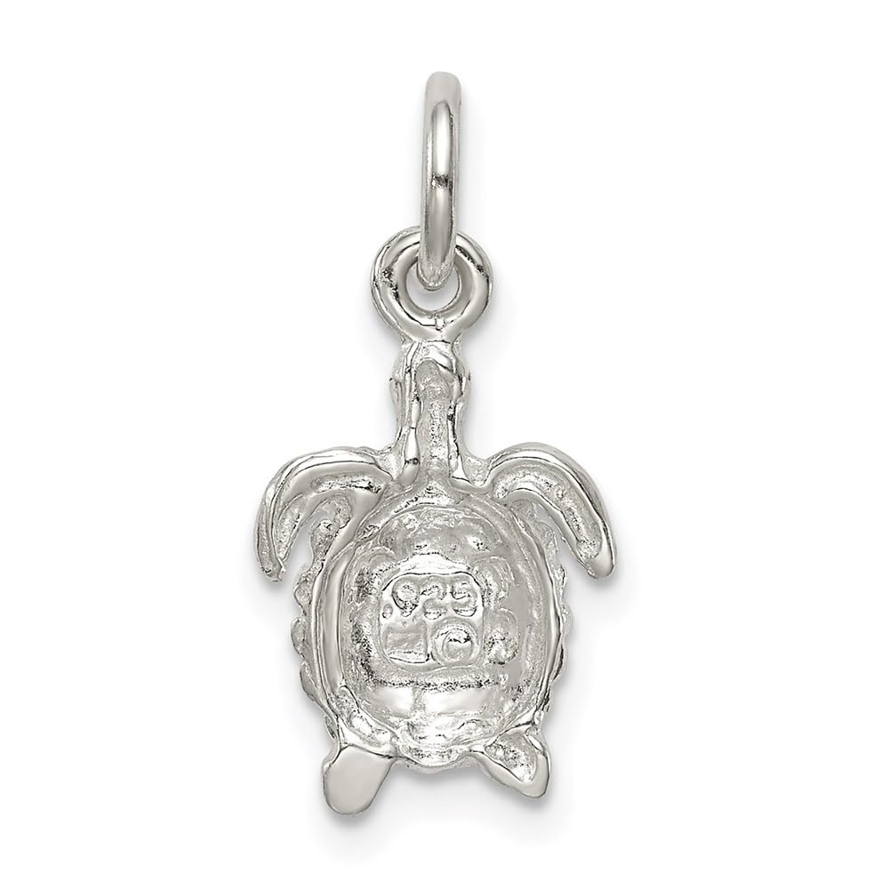 Auriga Fine Jewelry Sterling Silver Turtle Charm Pendant Gift for Women