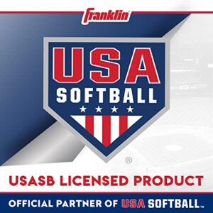 Franklin Sports Foam Practice Softballs - (4) USA Softball Official Size Foam Softballs for Kids - Squishy Foam Softball Balls - Great for Youth Training + Practice, Yellow