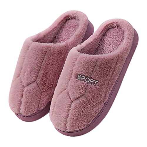 Womens Winter Warm Slipper,Slip On Faux Fur Fluffy House Shoes Non Slip Comfort Indoor Outdoor Womens Slippers