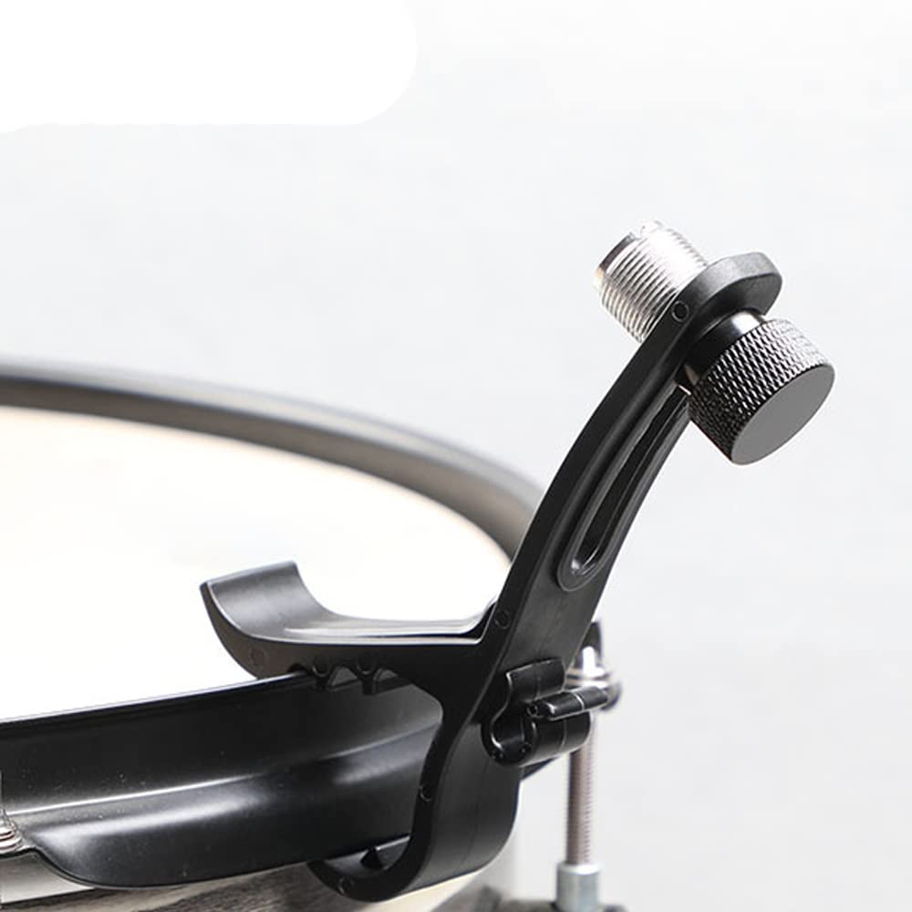 Drum Clips Microphone Clips 2Pcs Shockproof Drum Rim Clamps for Microphone Clamps Holder with Groove Gear Universal Mic Clip Adjustable Movable Mount Kit