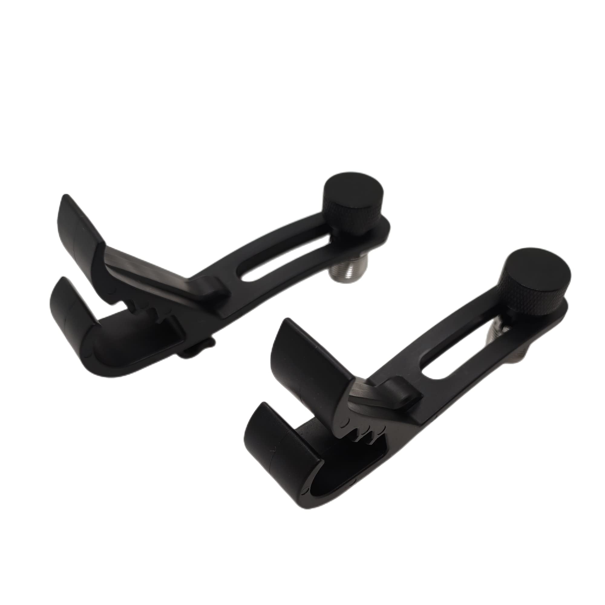 Drum Clips Microphone Clips 2Pcs Shockproof Drum Rim Clamps for Microphone Clamps Holder with Groove Gear Universal Mic Clip Adjustable Movable Mount Kit