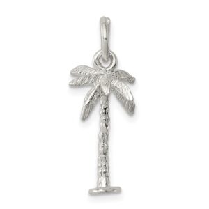 auriga fine jewelry sterling silver palm tree charm pendant gift for women