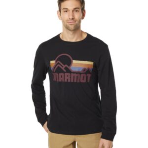 MARMOT Men's Coastal Long Sleeve T-Shirt, Black, X-Large