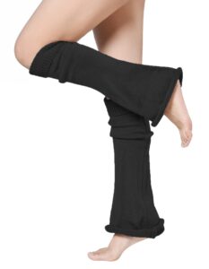 wodecasa girls kawaii leg warmers knitted flared leg sleeves goth crochet baggy cuff ankle heap socks