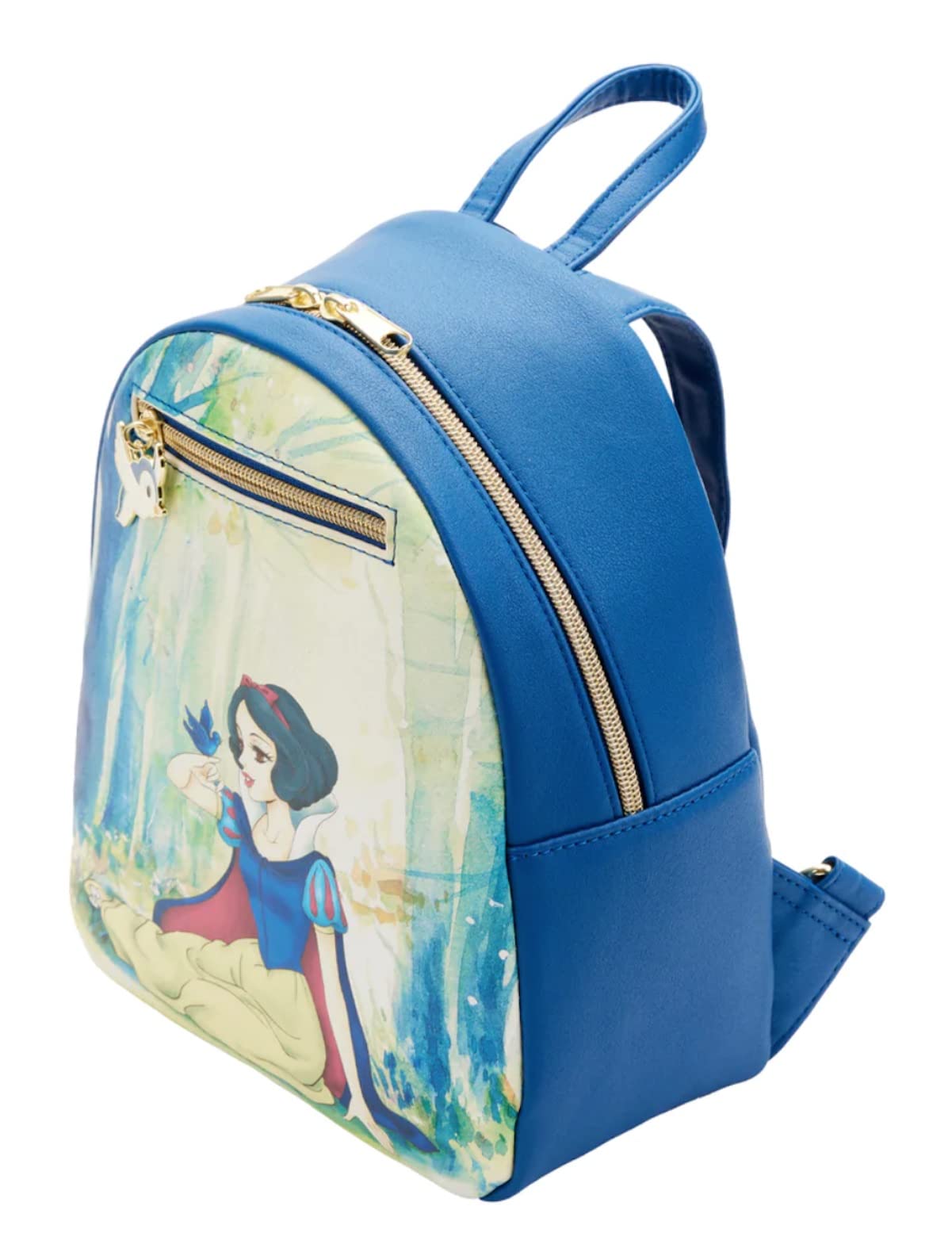 Loungefly - Disney - Snow White in The Forest - Mini Backpack Purse With Bluebird Charm