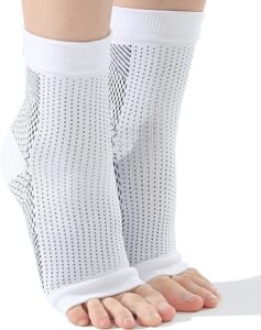 soothe socks for neuropathy pain, outdoor sports ankle compression foot cover, soothe socks for neuropathy, soothe socks for foot, ankle brace compression support (white, small/medium)