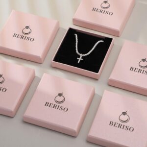 BERISO 14K Gold/Silver Plated Choker Necklace for Women Shining Dots Station Gold Chain Necklace Beads Sparkle Chain Necklace Link Chain Exquisite Jewelry for women