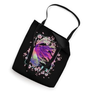 Japanese Fish Cherry Blossom Sakura Tree Japanese Koi Carp Tote Bag