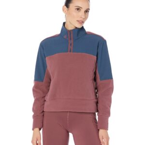 Adidas Women's Fleece Colorblock 1/4 Zip Golf Pullover Cardinal S