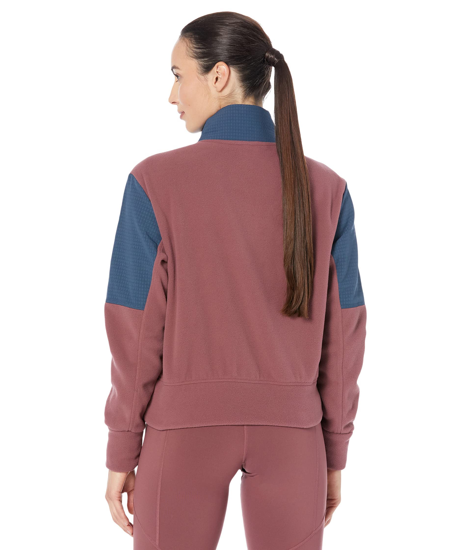 Adidas Women's Fleece Colorblock 1/4 Zip Golf Pullover Cardinal S