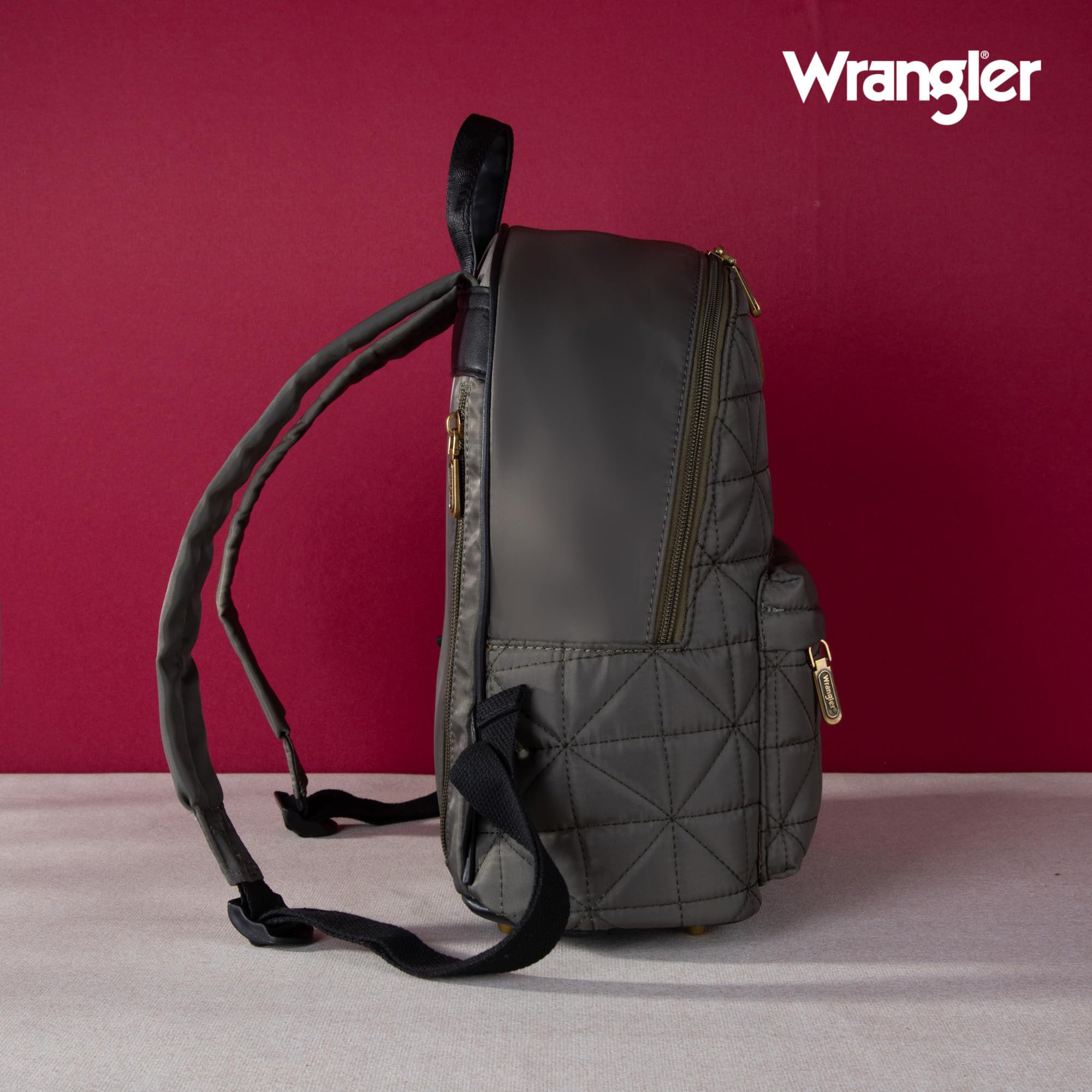 Montana West × Wrangler Backpack Purse for Women Quilted Backpack for Casual