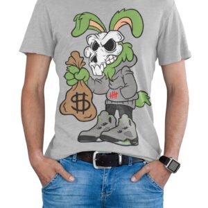 Jordan 5 Green Bean Goat Skull Bag Man Matching Men's T Shirt, Shirt to Match Jordan 5 Greenbean Gift for Jordan 5 Tee