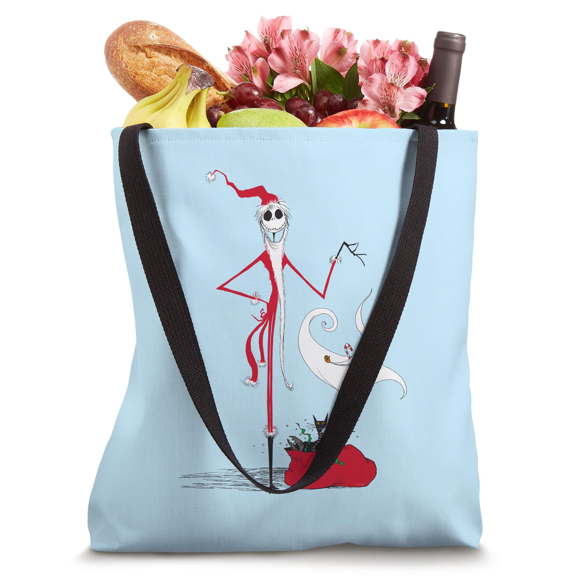 Disney Nightmare Before Christmas Holiday Jack & Zero Tote Bag