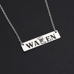 OKEYCH Country Music Inspired Necklace Western Women Gift Western Jewelry Western Merch Country Music Lover Gift (MW Necklace)