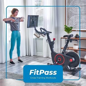 Echelon EX5-S Smart Connect Fitness Bike, 30-Day Free Echelon Membership, Easy Storage, Small Spaces, Cushioned Seat, Solid, Top Instructors, 32 Resistance Levels, Bluetooth, (Renewed Premium)