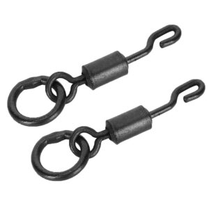 ZPSHYD 60pcs Fishing Swivel, Spinner Swivels Connector Single Hook Barrel Swivels with Snap Fishing Tackle Accessories