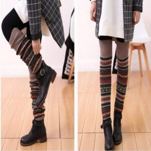 Lucky staryuan Women Wool Knit Leg Warmer Boot Warmer(4Pairs)