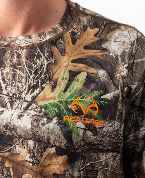 Realtree Max-7/Edge Camo Reversible Long Sleeve Performance Shirts for Hunting | Limited Edition