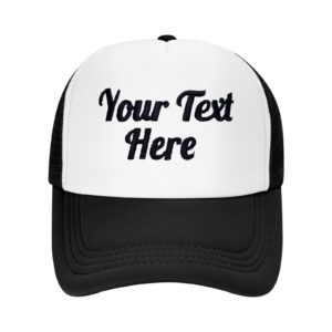 giavuwn custom emboridered two tone trucker hat meshback snap adjustable baseball caps for men & women