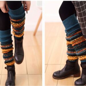 Lucky staryuan Women Wool Knit Leg Warmer Boot Warmer(4Pairs)