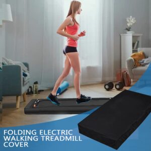 Under Desk Treadmill Cover(Cover Only),Rilime Treadmill Cover for Walking Pad Treadmill Under Desk,55L x 28W x 6H Inch,Black