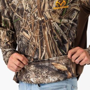 Realtree Max-7/Edge Camo Reversible Long Sleeve Performance Shirts for Hunting | Limited Edition