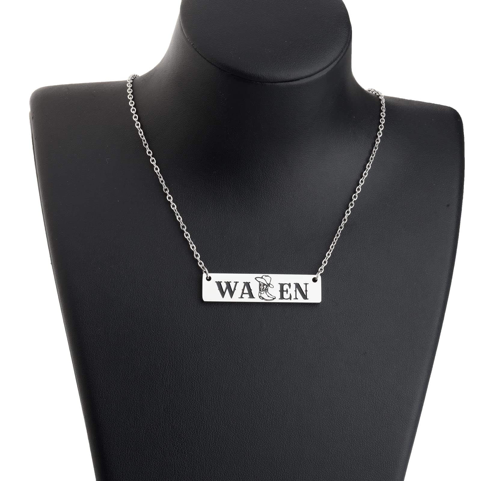 OKEYCH Country Music Inspired Necklace Western Women Gift Western Jewelry Western Merch Country Music Lover Gift (MW Necklace)