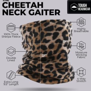 Tough Headwear Neck Warmer - Fleece Neck Gaiter, Winter Face Cover & Ski Scarf - Neck Cover for Men & Women for Cold Weather