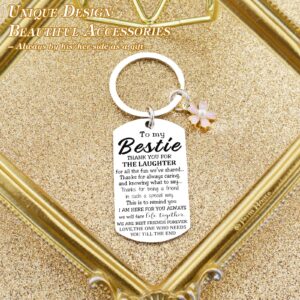 ibiwe Bestie Gifts for Women Friend Gifts for Women Unique Friendship Gifts for Women Friends Female Keychain Birthday Key Chain Good True Friend Bff Great Gifts Ideas Galentine's Day